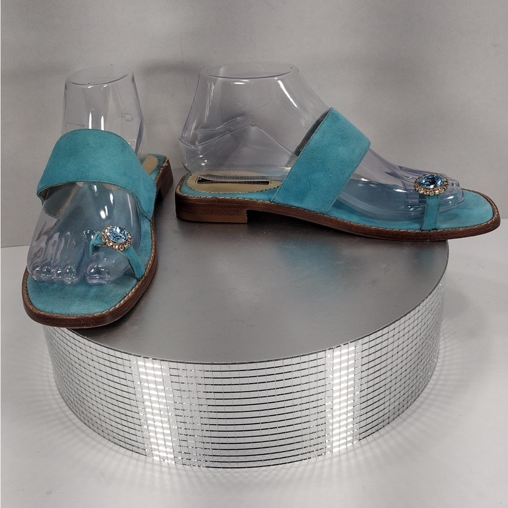 Constanca basto Elegant Blue Suede Women's size 7 pre owned Exellent condition - Picture 7 of 12